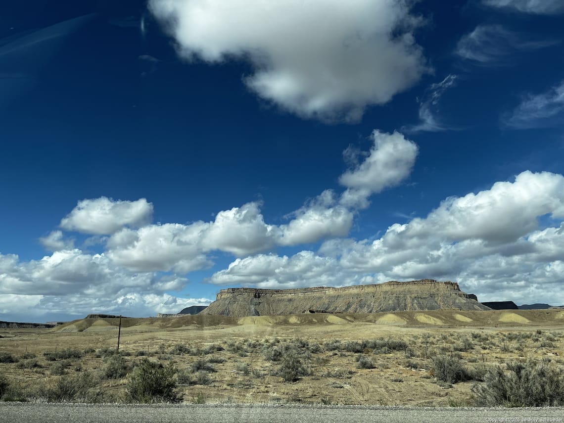 Big sky and desert geometry