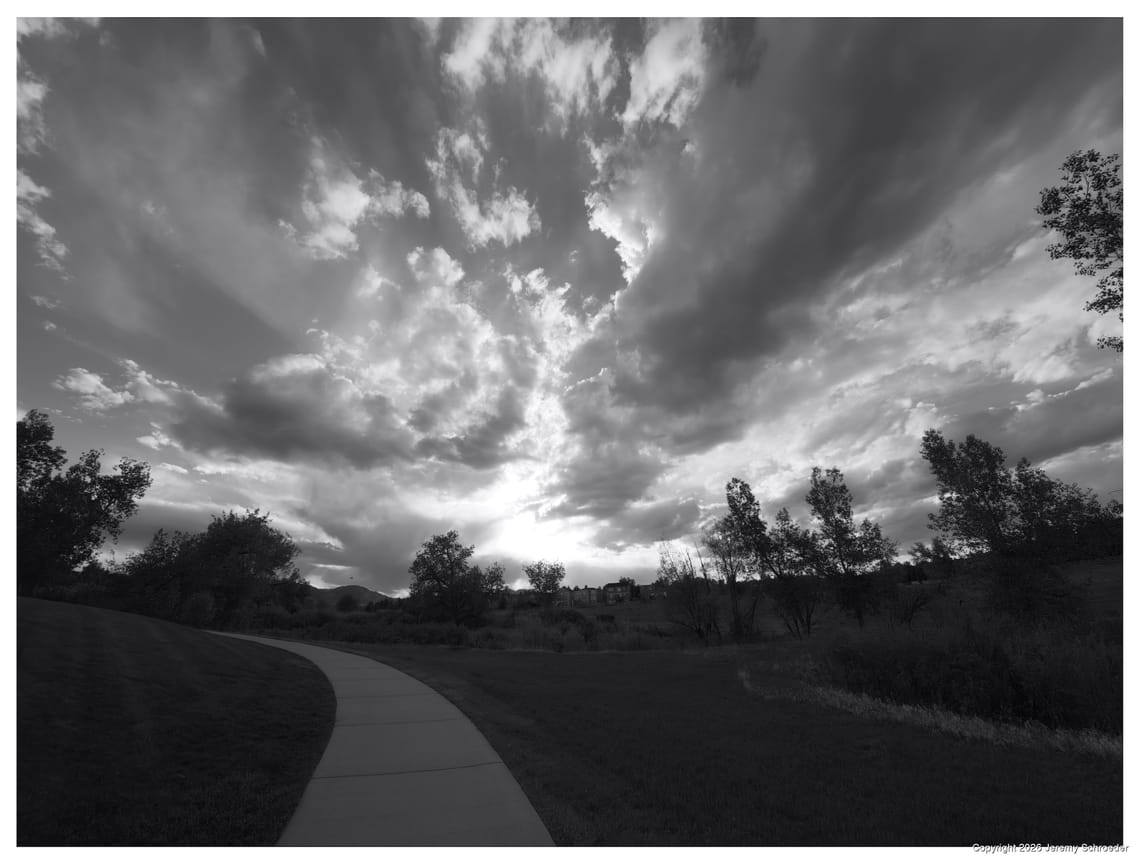 Heavy Clouds and Concrete Paths