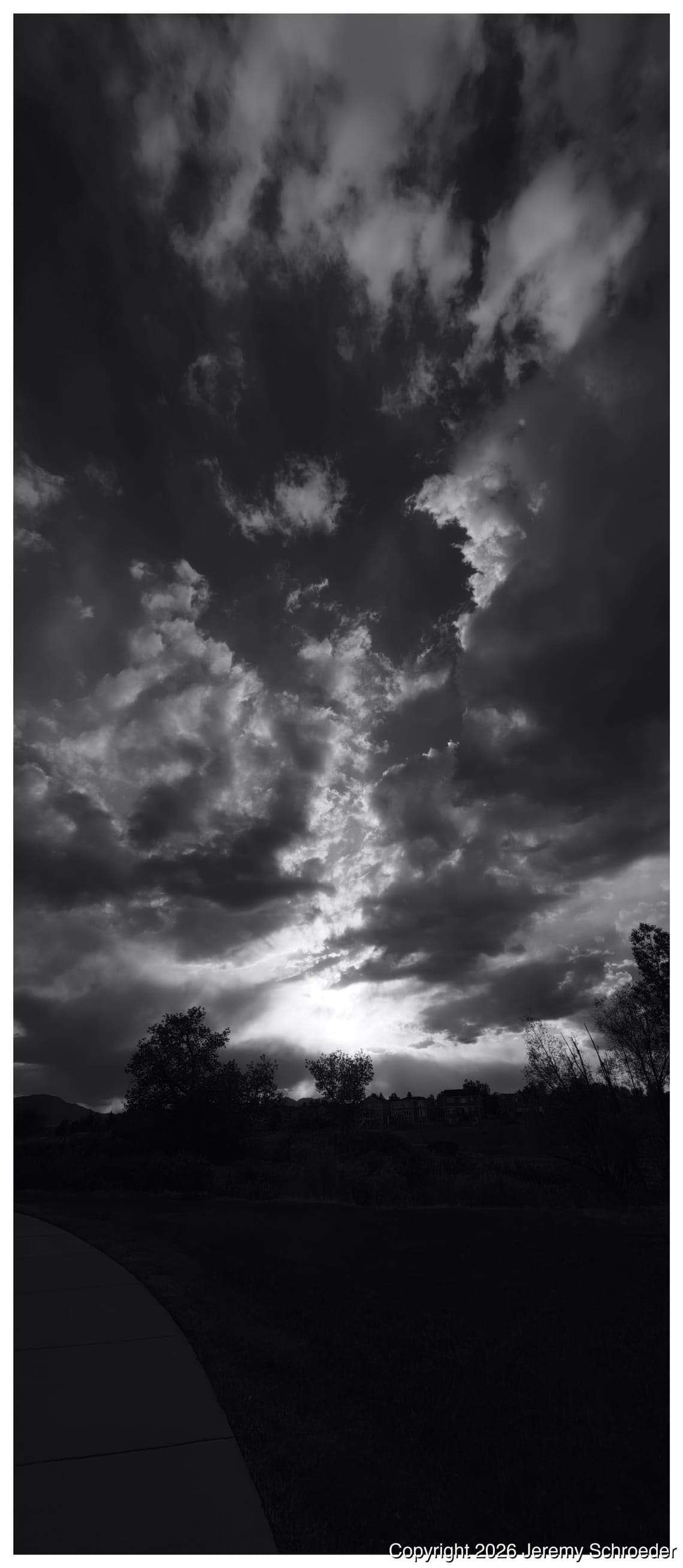 Heavy clouds and high shutter speed
