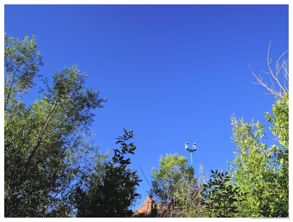 Blue sky and nothing else