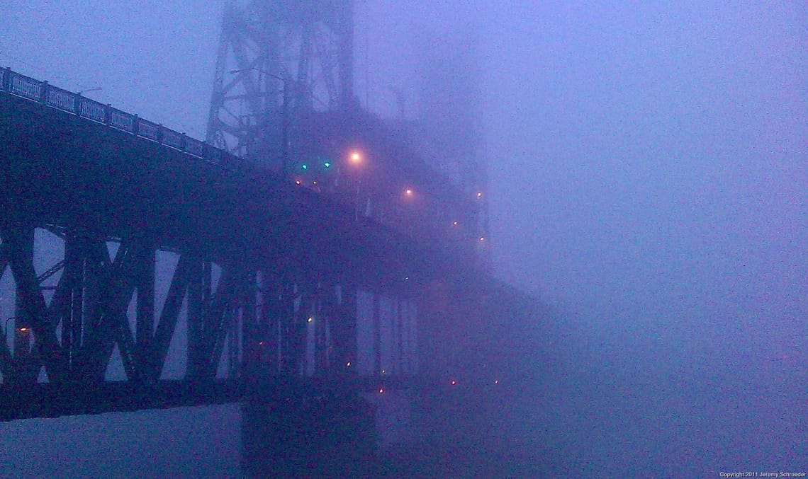 Steel Disappearing into the Fog