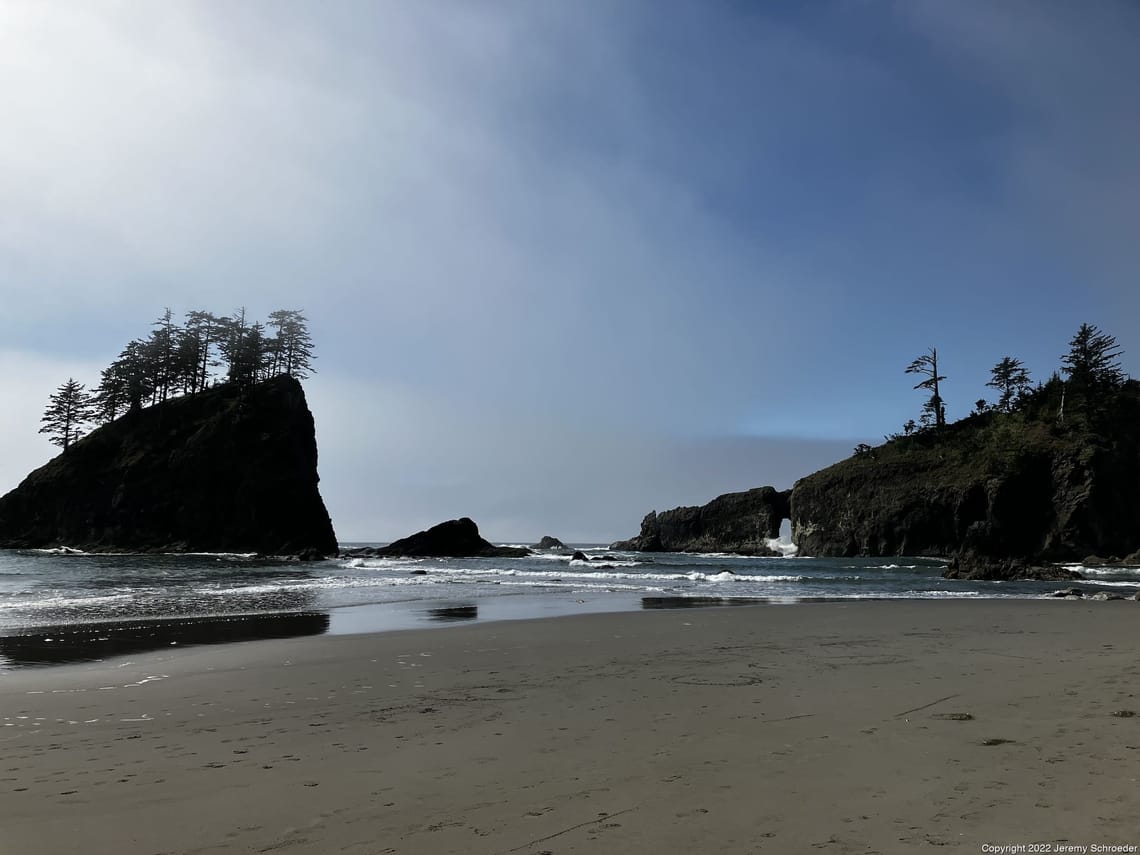 Wet Sand and Sharp Rocks