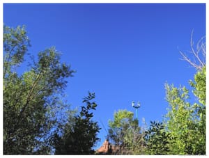Blue sky and nothing else
