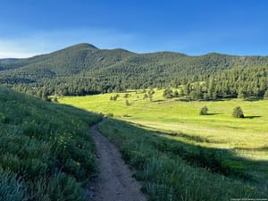 Golden hour hits the valley floor