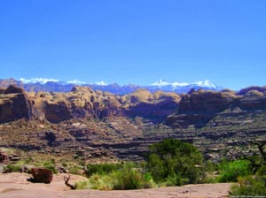 High desert layers and distant peaks