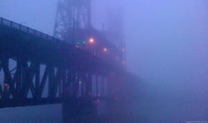 Steel Disappearing into the Fog
